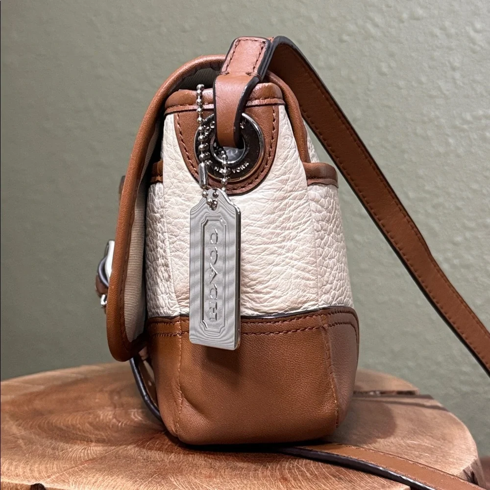 RARE COLOR COACH HADLEY LUXE GRAIN LEATHER FIELD BAG - Picture 3 of 13